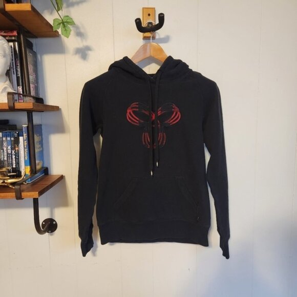Aritzia TNA Black Hoodie Sweatshirt Loungewear Winter - Picture 8 of 8